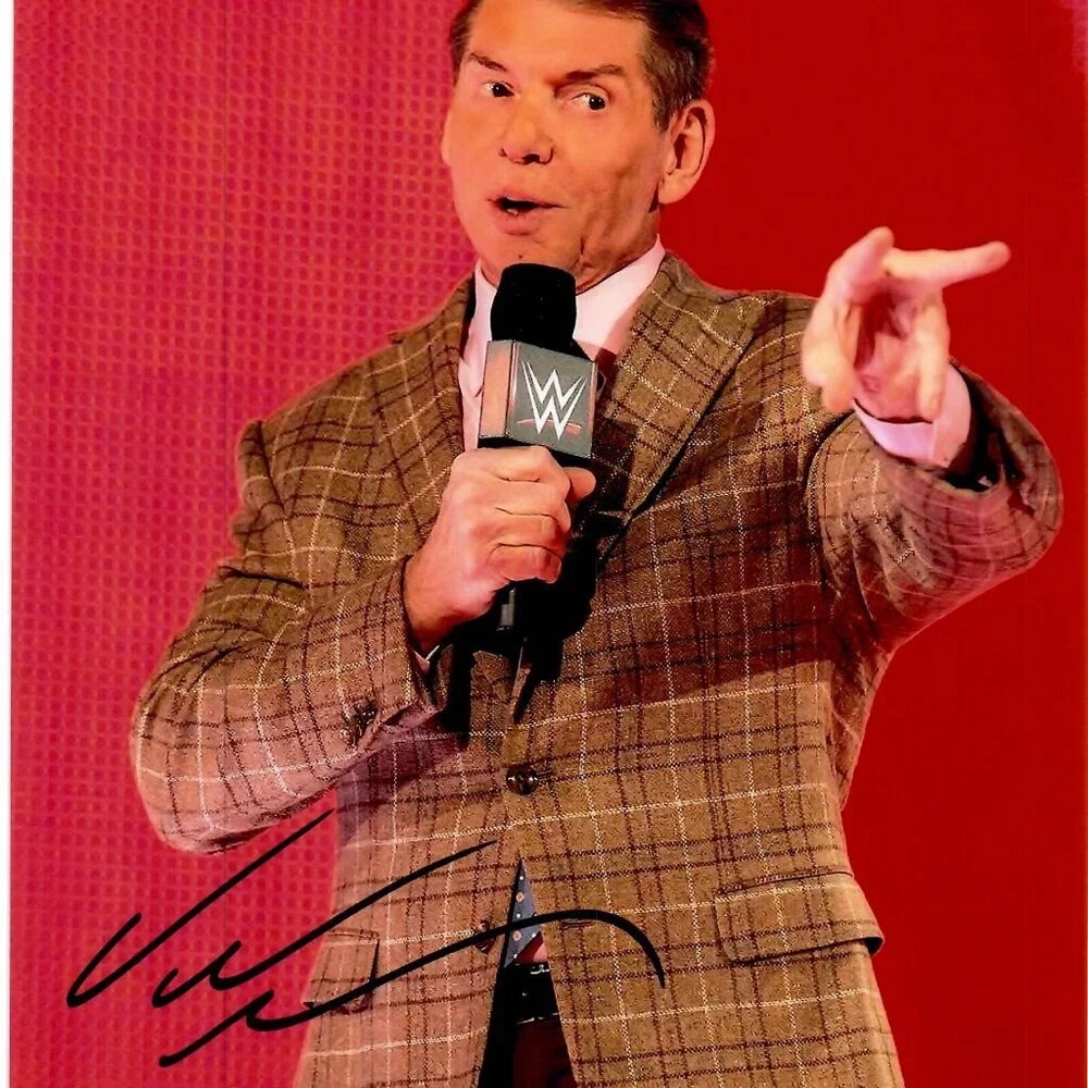 Vince McMahon WWE Former CEO Wrestler Performer Signed 8X10 Photo - Picture 1 of 3